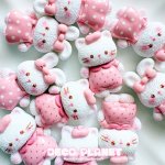 画像2: ピンクの水玉　うさぎちゃん　猫ちゃん (2)