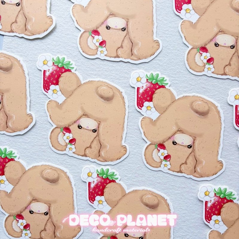画像1: ダイカットメモ用紙　　コットンミルク　のぞいちゃうよ (1)