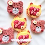 画像2: スイーツ系パン　くまチョコ　いちごチョコ (2)