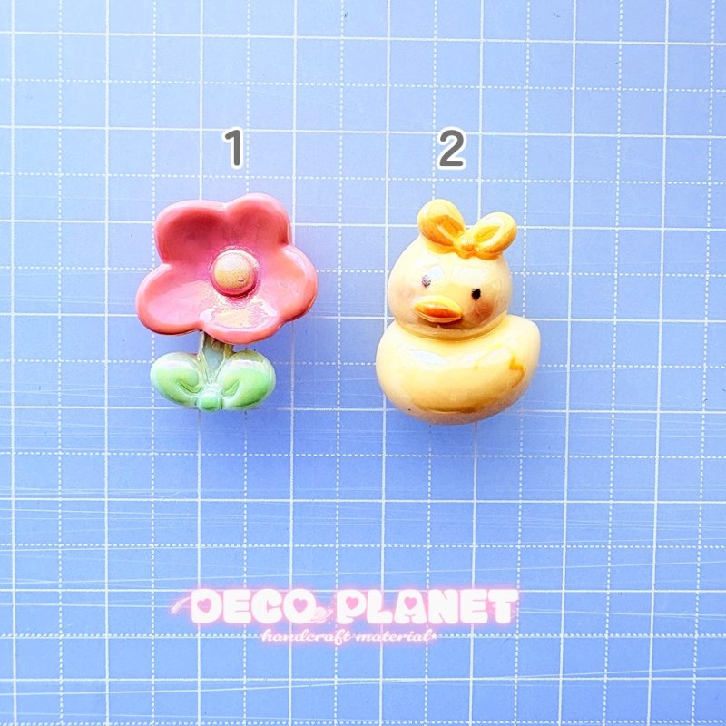 画像3: オーロラ加工　お花　アヒル (3)