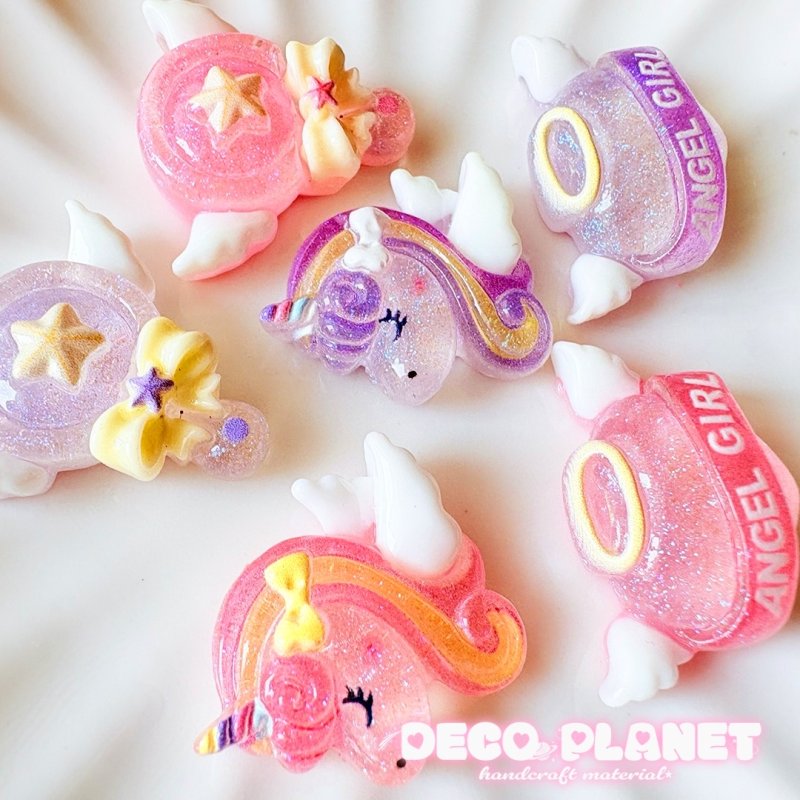 画像2: ユニコーンのピンク＆紫　ステイックのピンク＆紫　　惑星のピンク＆紫 (2)